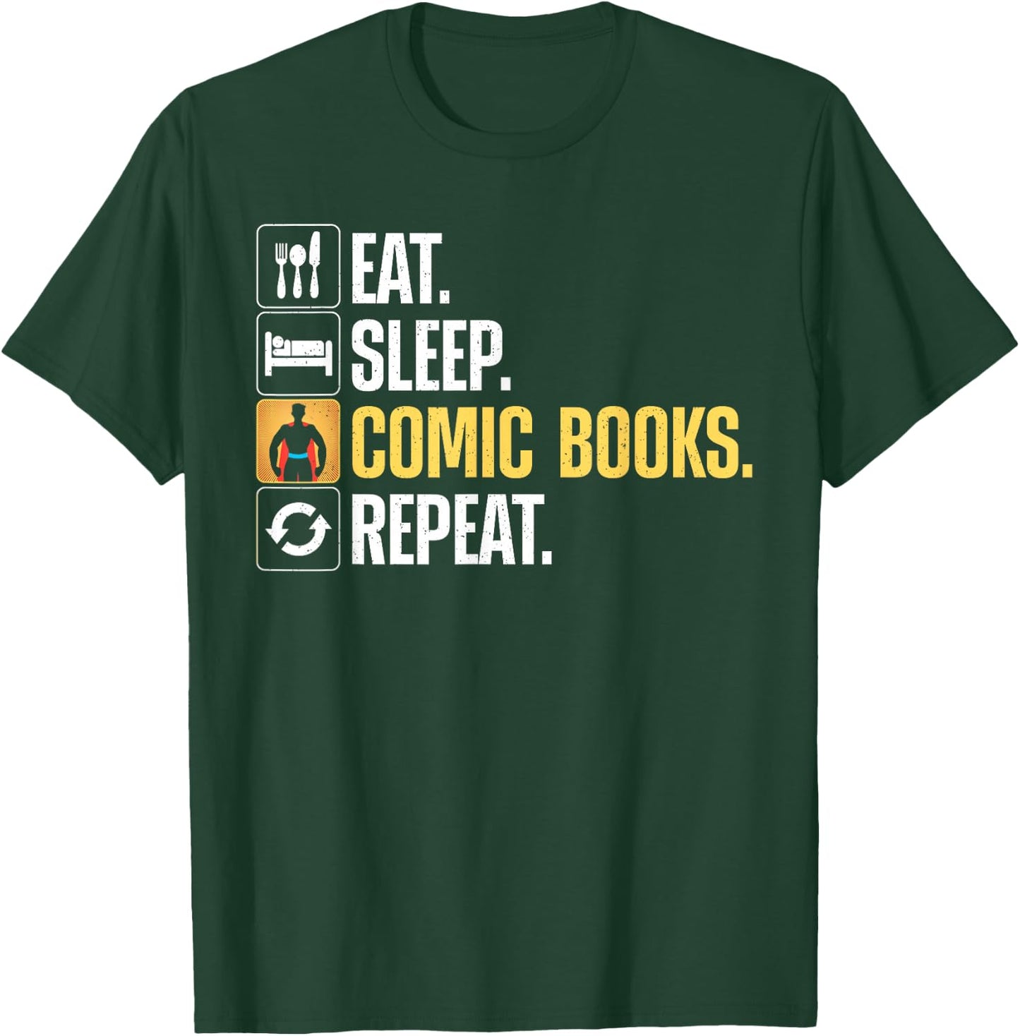 Cool Comic Books Art Women Comic Book Lover Comics T-Shirt - T-Shirt | Forest