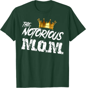 Old School Funny Hip Hop Mothers Day Notorious Mom T-Shirt - T-Shirt | Forest