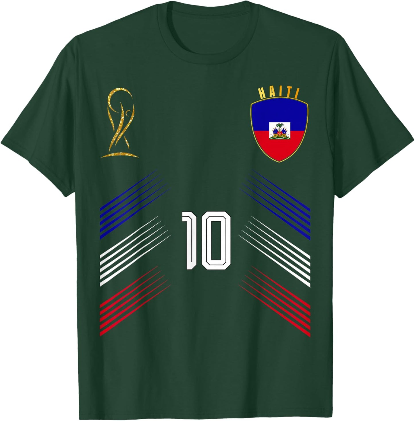 Haiti Flag Haitian Pride Lovers Retro T-Shirt - T-Shirt | Forest