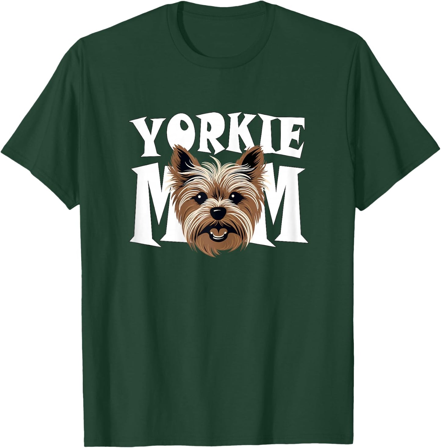 Yorkie Mom Cute Yorkshire Terrier Puppy Dog Mum Women’s T-Shirt - T-Shirt | Forest