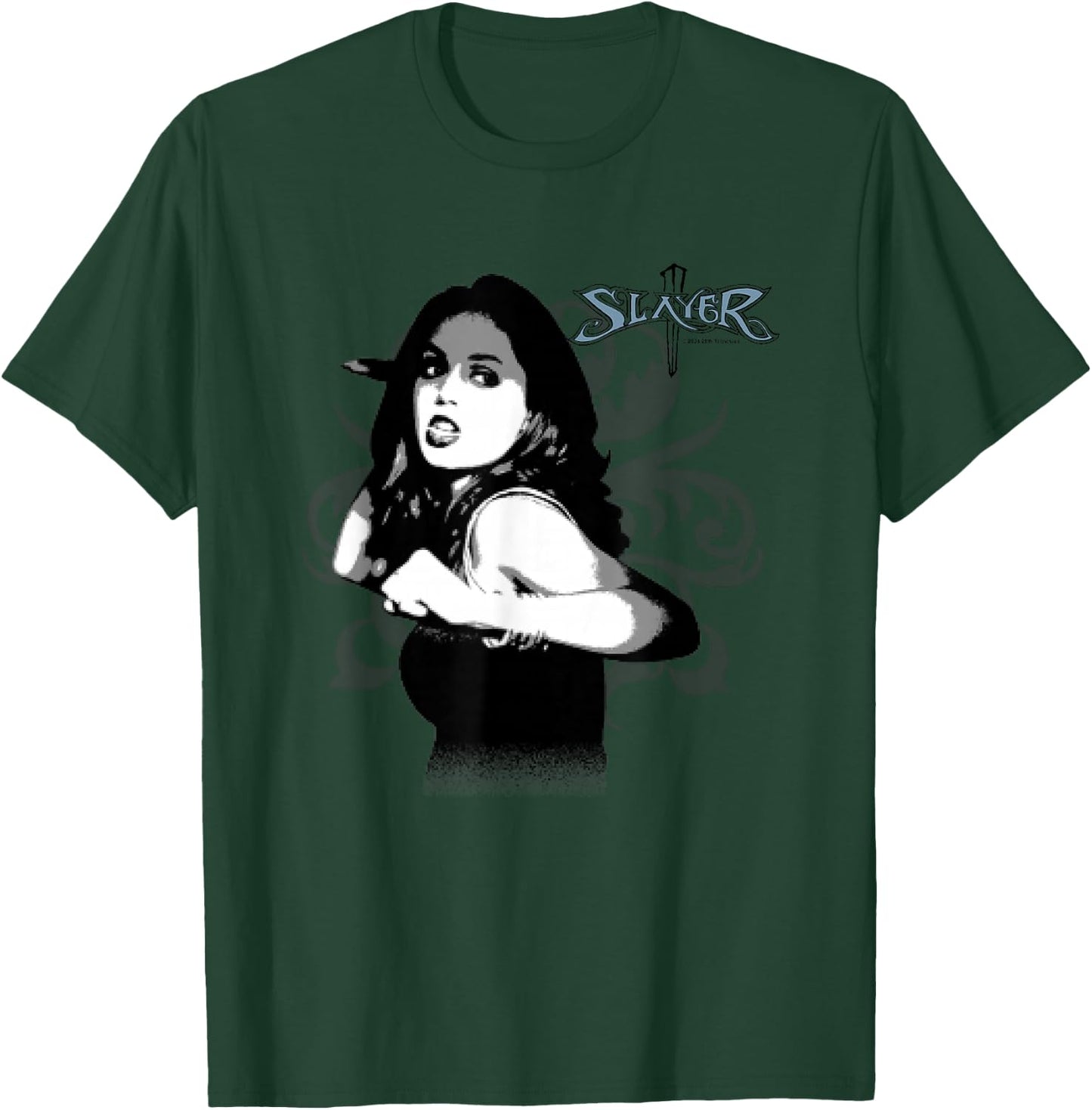 Buffy The Vampire Slayer Faith New Slayer Portrait , Blue, S T-Shirt - T-Shirt | Forest