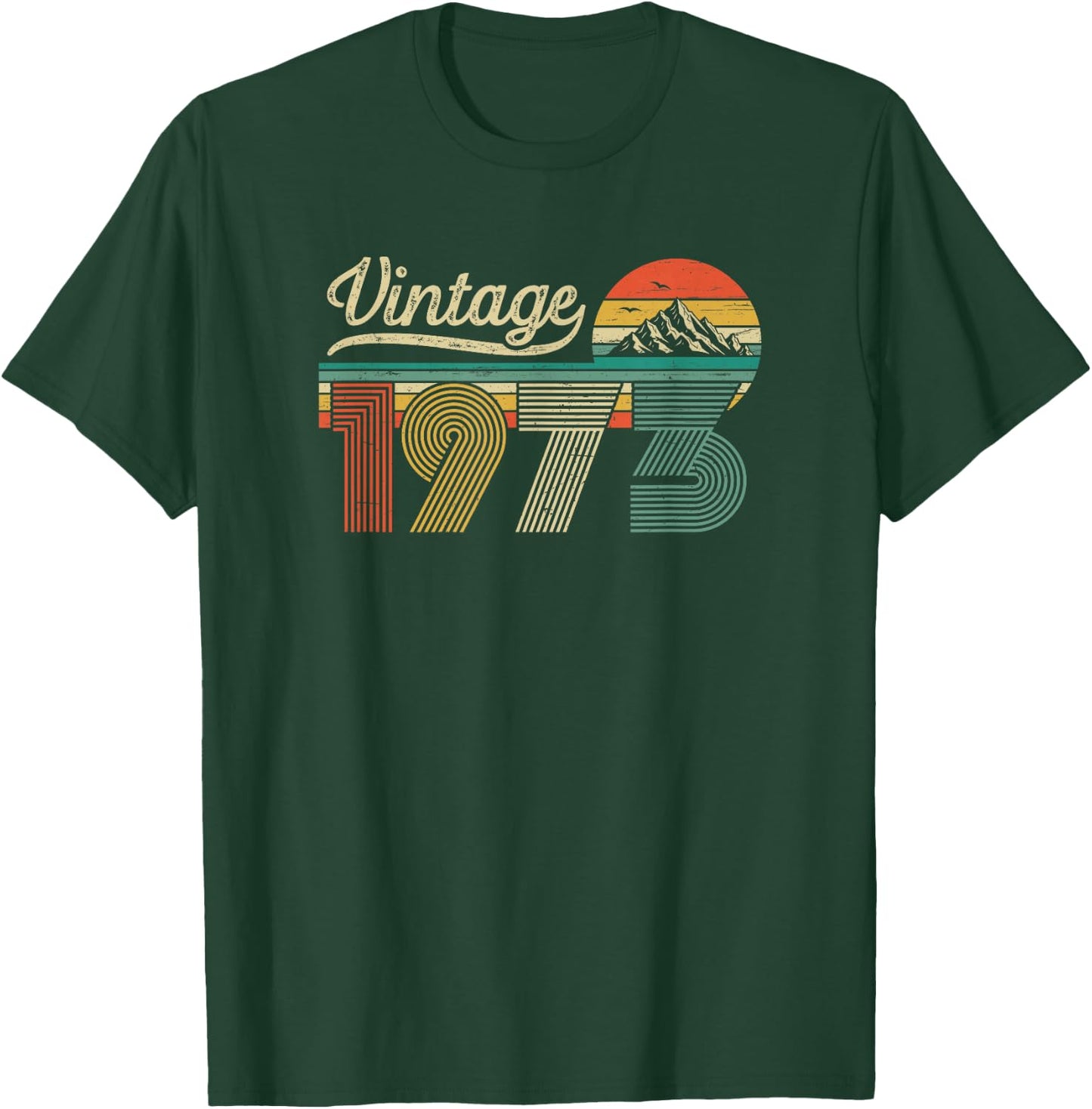 Vintage 1973 Anniversaire 53 Ans pour Hommes Femmes T-Shirt - T-Shirt | Forest