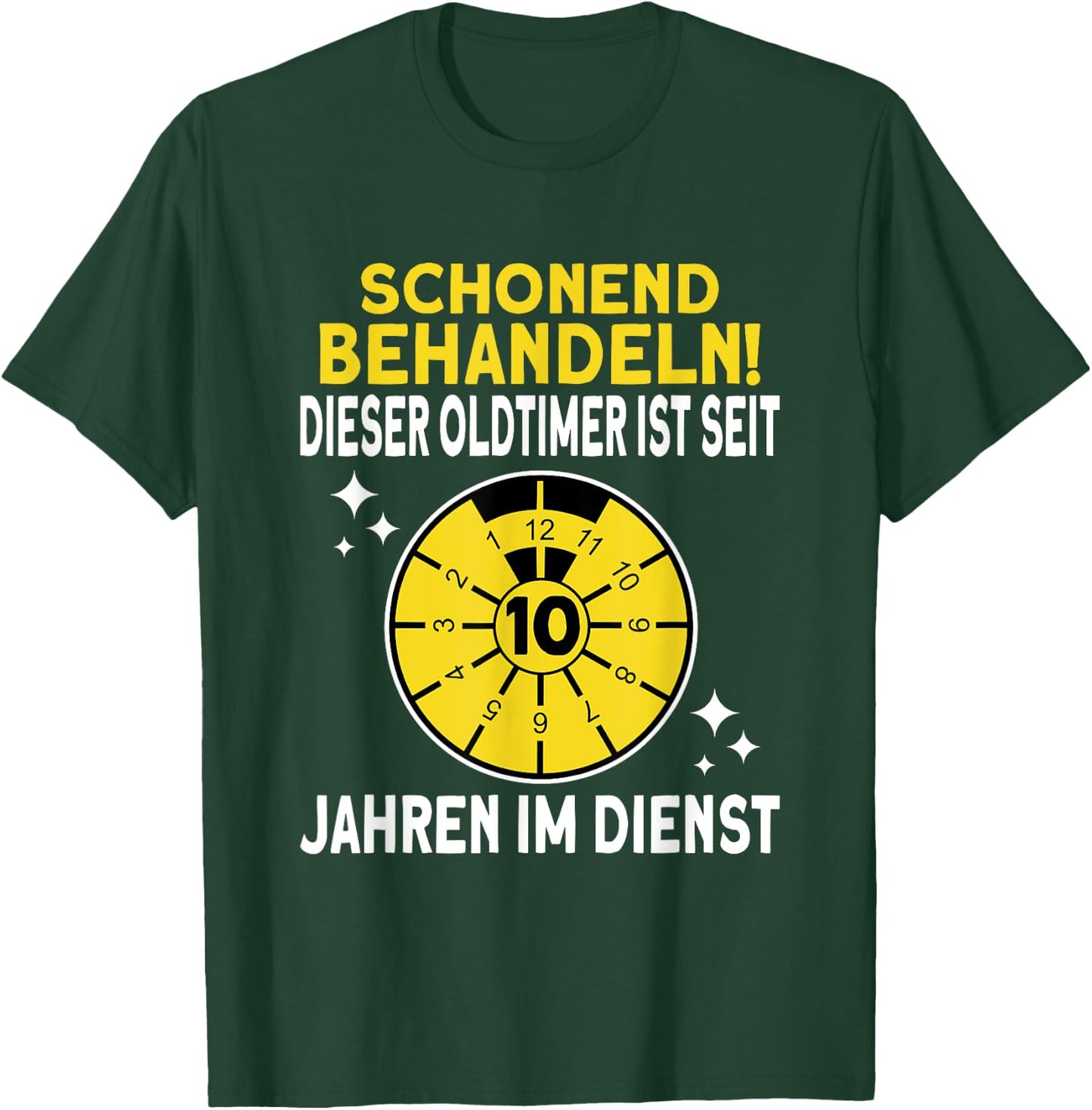 10 jähriges Dienstjubiläum 10 Jahre Firmenjubiläum Jubiläum T-Shirt - T-Shirt | Forest