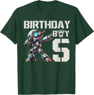 Jungen Roboter Party Roboter 5. Geburtstag Shirt Kinder 5. Geburtstag T-Shirt - T-Shirt | Forest