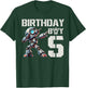 Jungen Roboter Party Roboter 5. Geburtstag Shirt Kinder 5. Geburtstag T-Shirt - T-Shirt | Forest