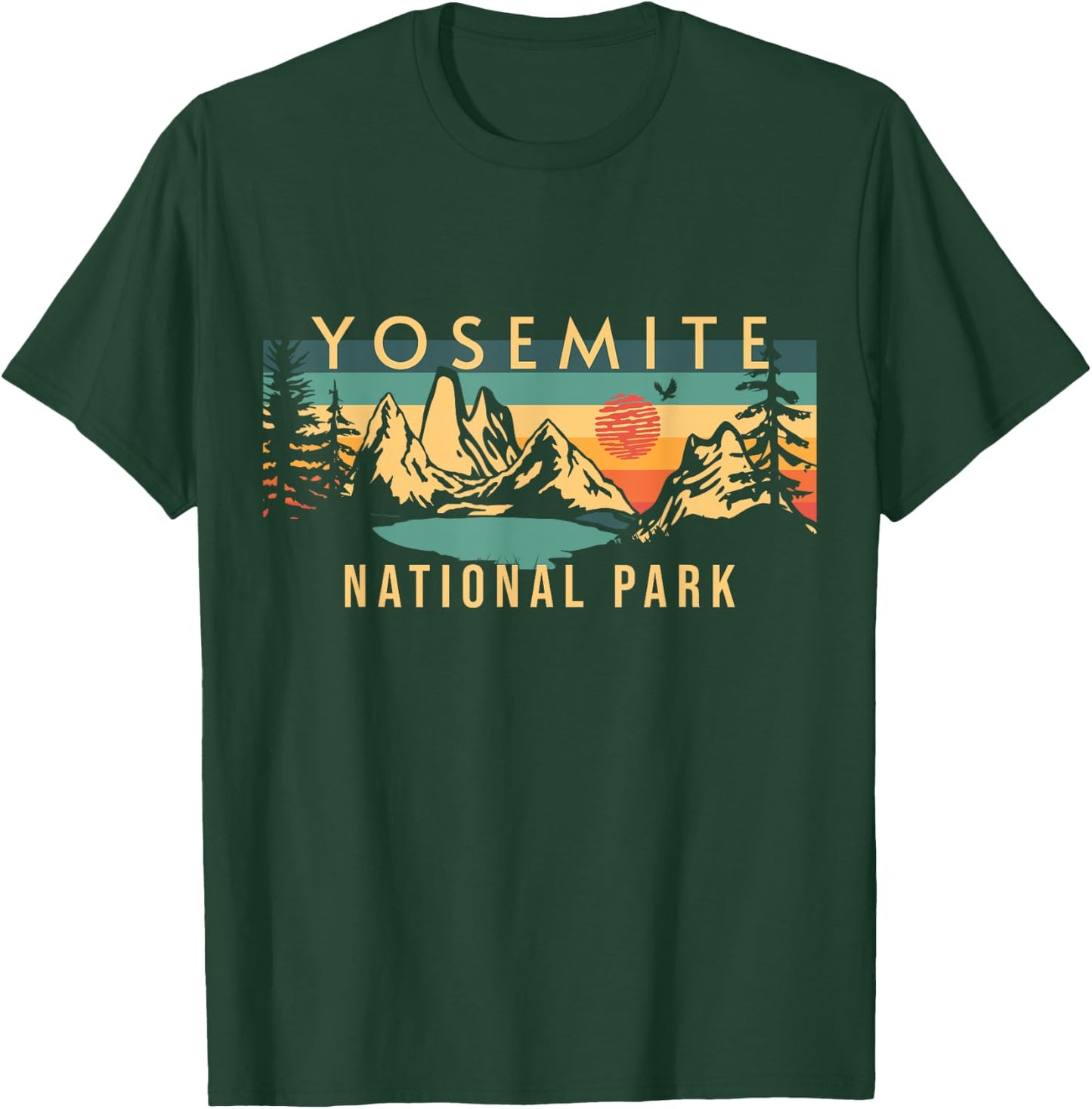 Yosemite National Park , Green, S T-Shirt - T-Shirt | Forest