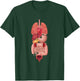 Human Body Anatomy: Illustrated Internal Organs T-Shirt - T-Shirt | Forest