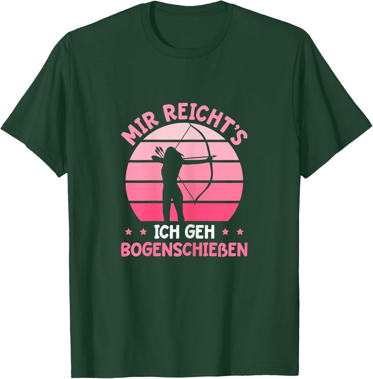 Damen Bogenschießen Schützenverein Bogensport Schützin T-Shirt - T-Shirt | Forest