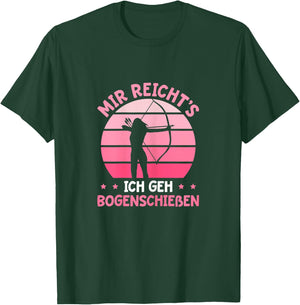 Damen Bogenschießen Schützenverein Bogensport Schützin T-Shirt - T-Shirt | Forest