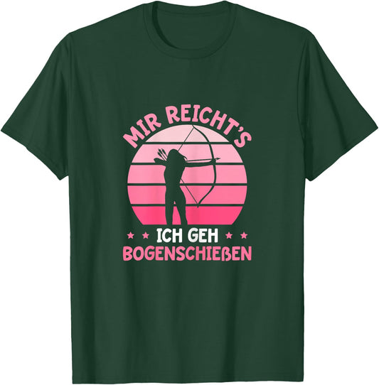 Damen Bogenschießen Schützenverein Bogensport Schützin T-Shirt - T-Shirt | Forest