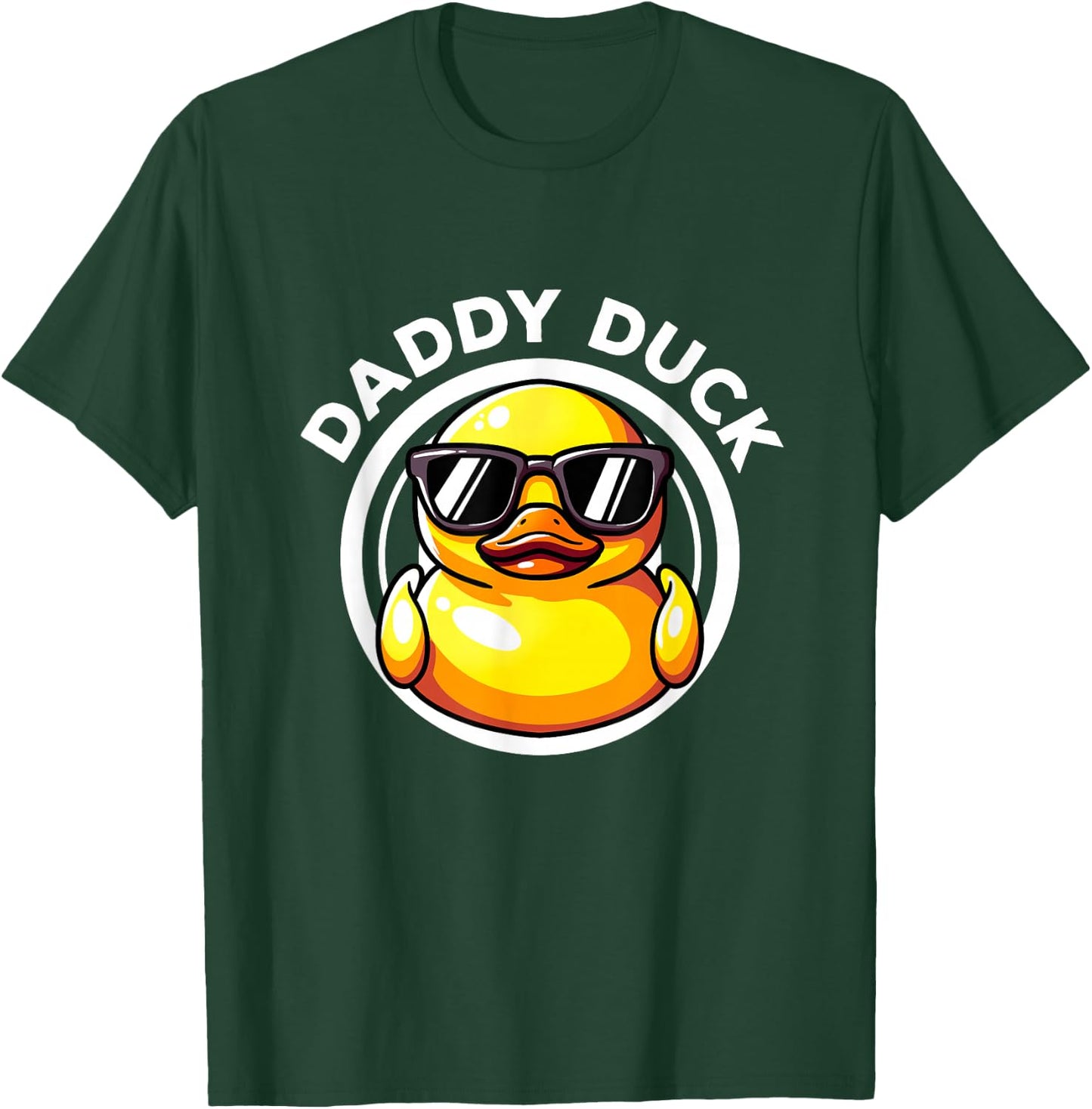 Daddy Duck Dad I Love Ducks Family Lover Funny Rubber Duck T-Shirt - T-Shirt | Forest