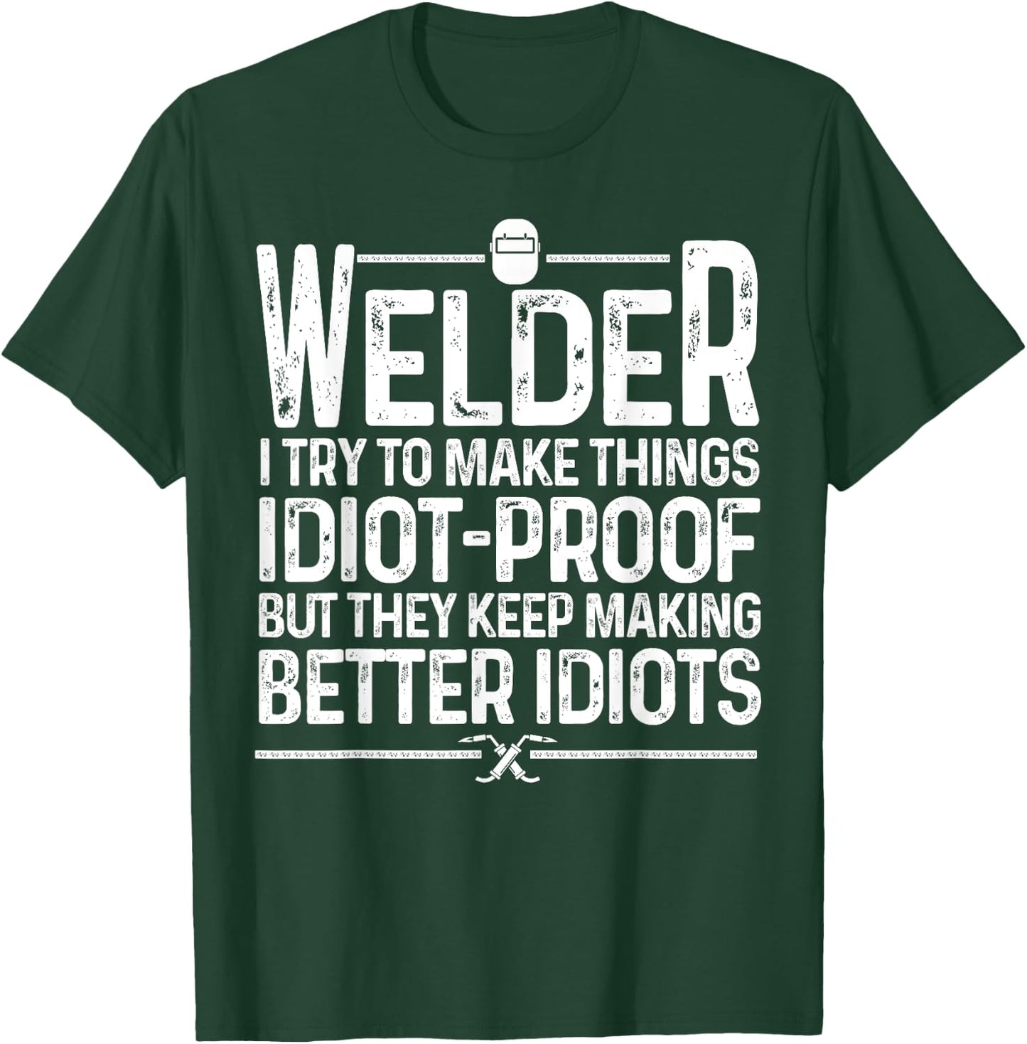 Funny Welder Art Women TIG/MIG Welding Steel Lovers T-Shirt - T-Shirt | Forest