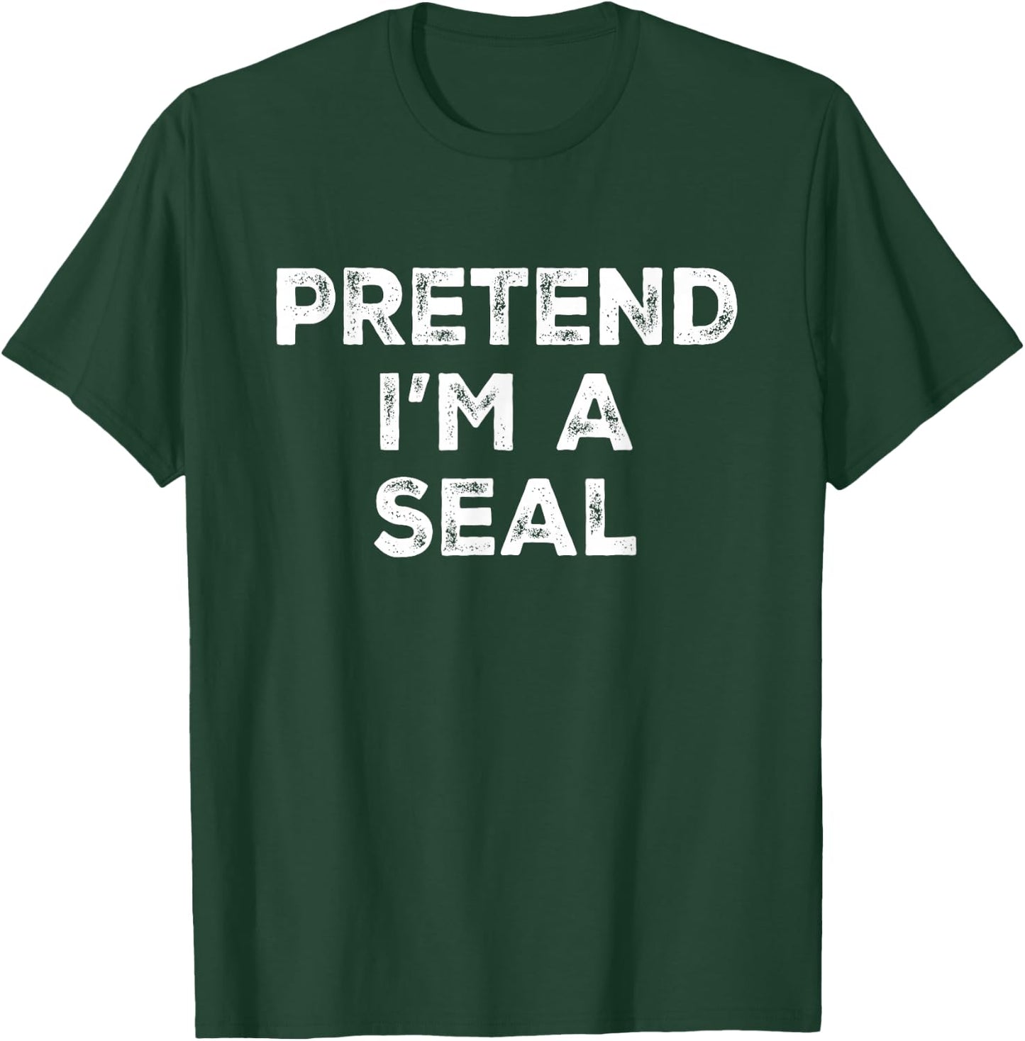 Pretend I'm A Seal Lazy Halloween Costume T-Shirt - T-Shirt | Forest