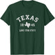 Texas TX Vintage Sports Design Texan T-Shirt - T-Shirt | Forest