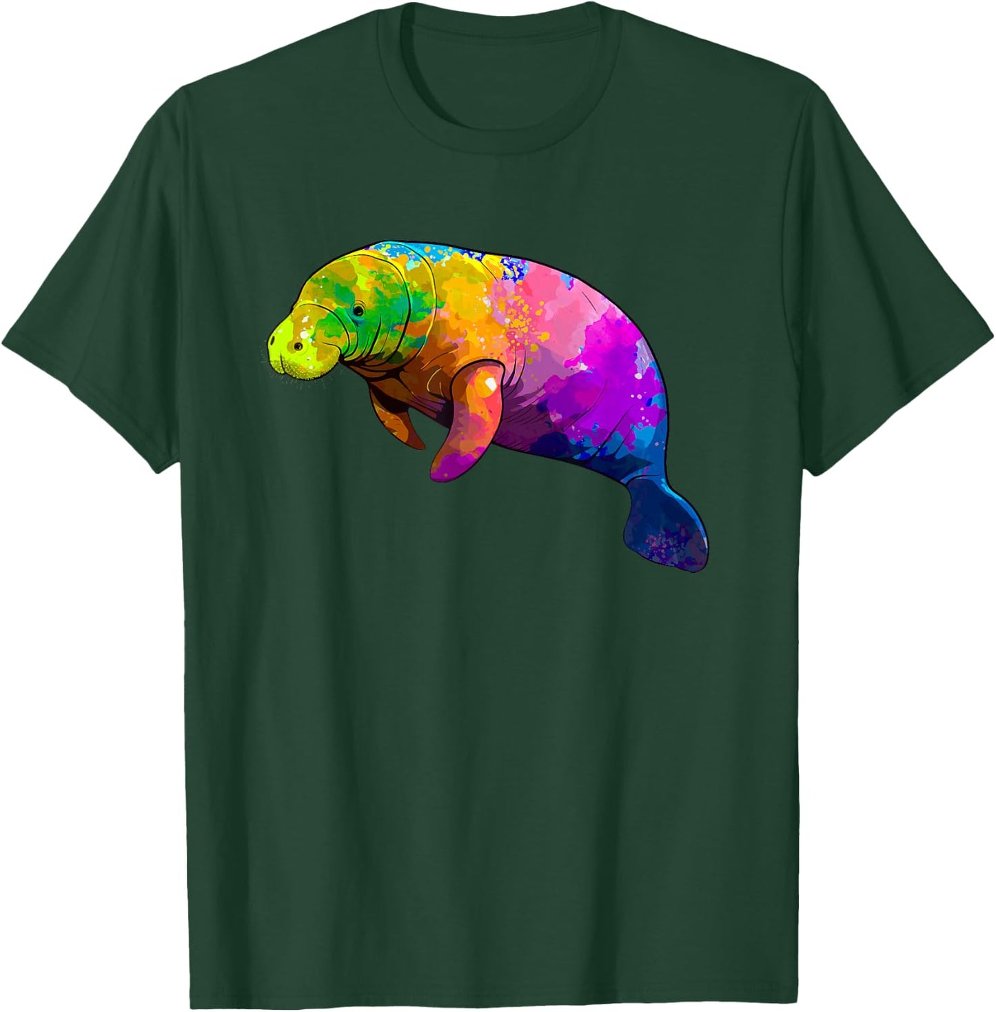 Cute Manatee Art Women Kids Sea Cow Lover Manatee T-Shirt - T-Shirt | Forest