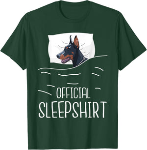 Official Sleepshirt - Sleeping Doberman Canine Dog Trainer T-Shirt - T-Shirt | Forest