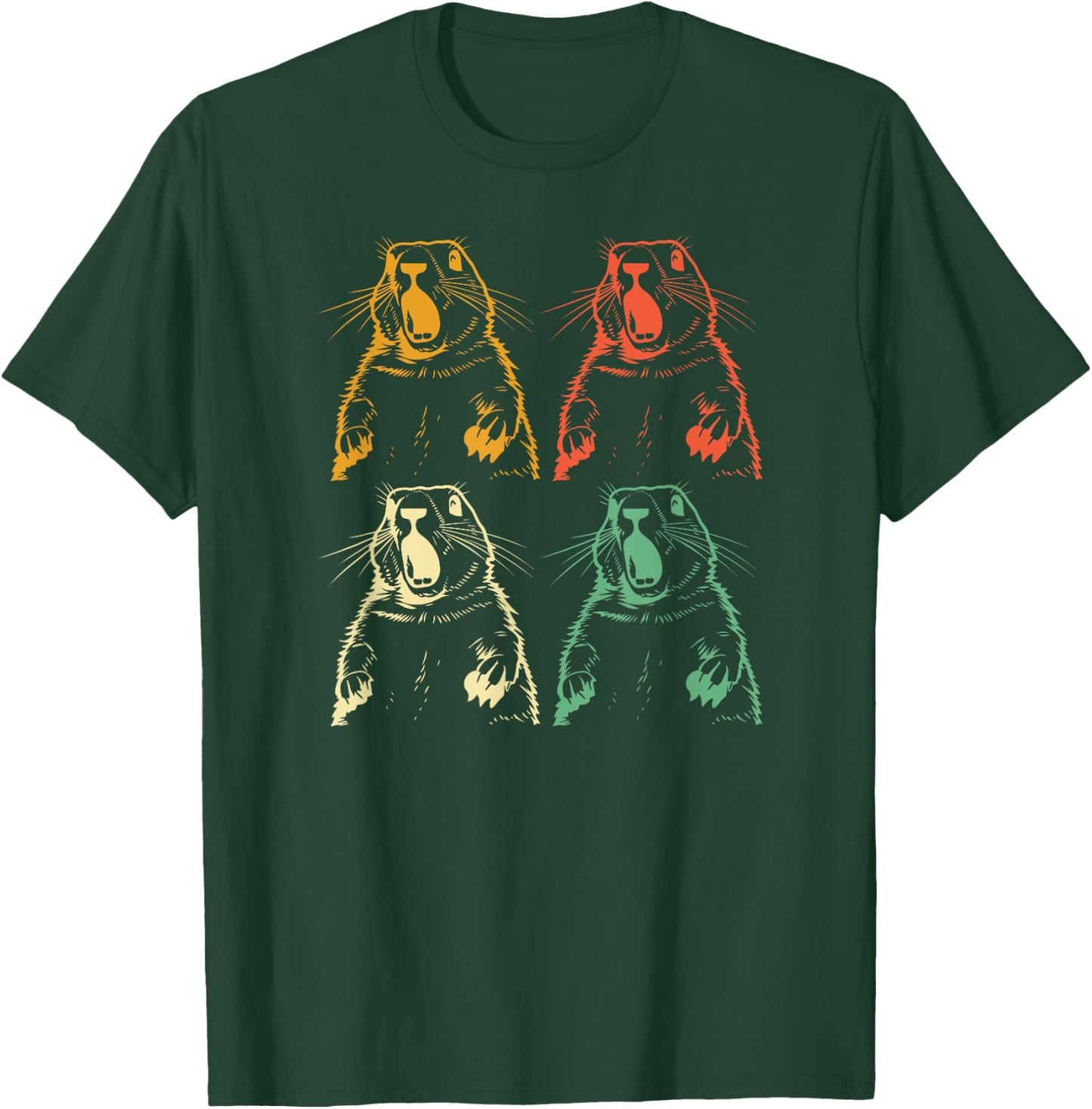 Prairie dog vintage for Prairie Dog Lover 60s 70s Retro Men Women Girls Kids T-Shirt - T-Shirt | Forest