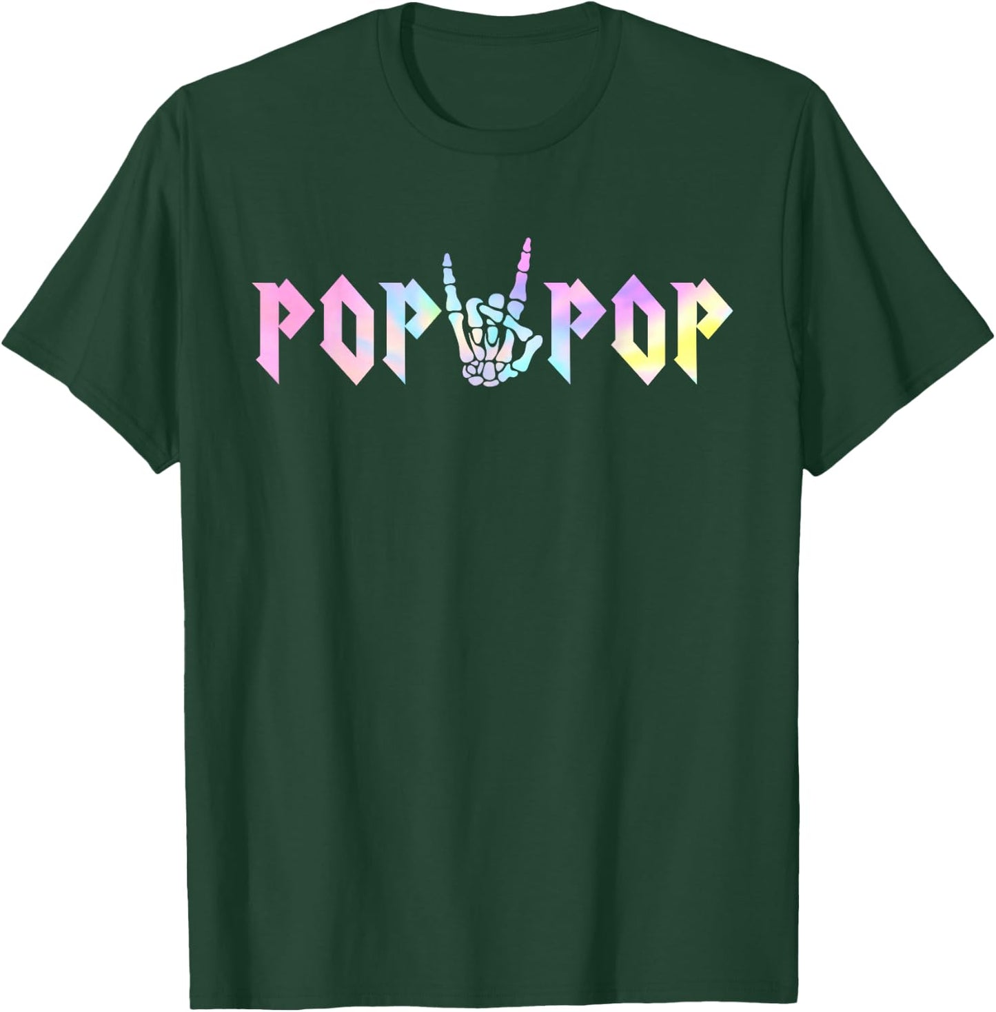 Pop Pop of The Bad Two The Bone Birthday Matching Tie Dye T-Shirt - T-Shirt | Forest