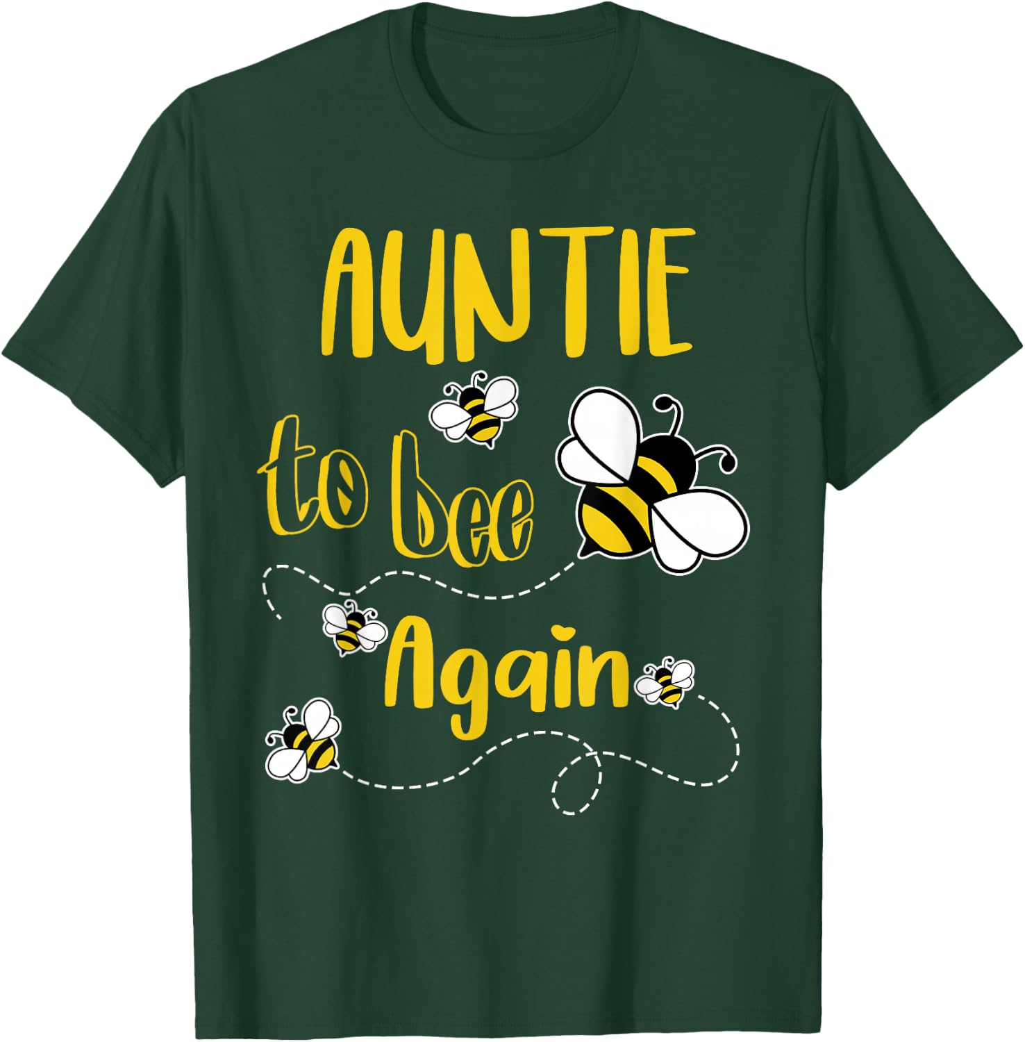 Coming AUNTIE Again To Bee Pregnancy Announcement Mother's T-Shirt - T-Shirt | Forest