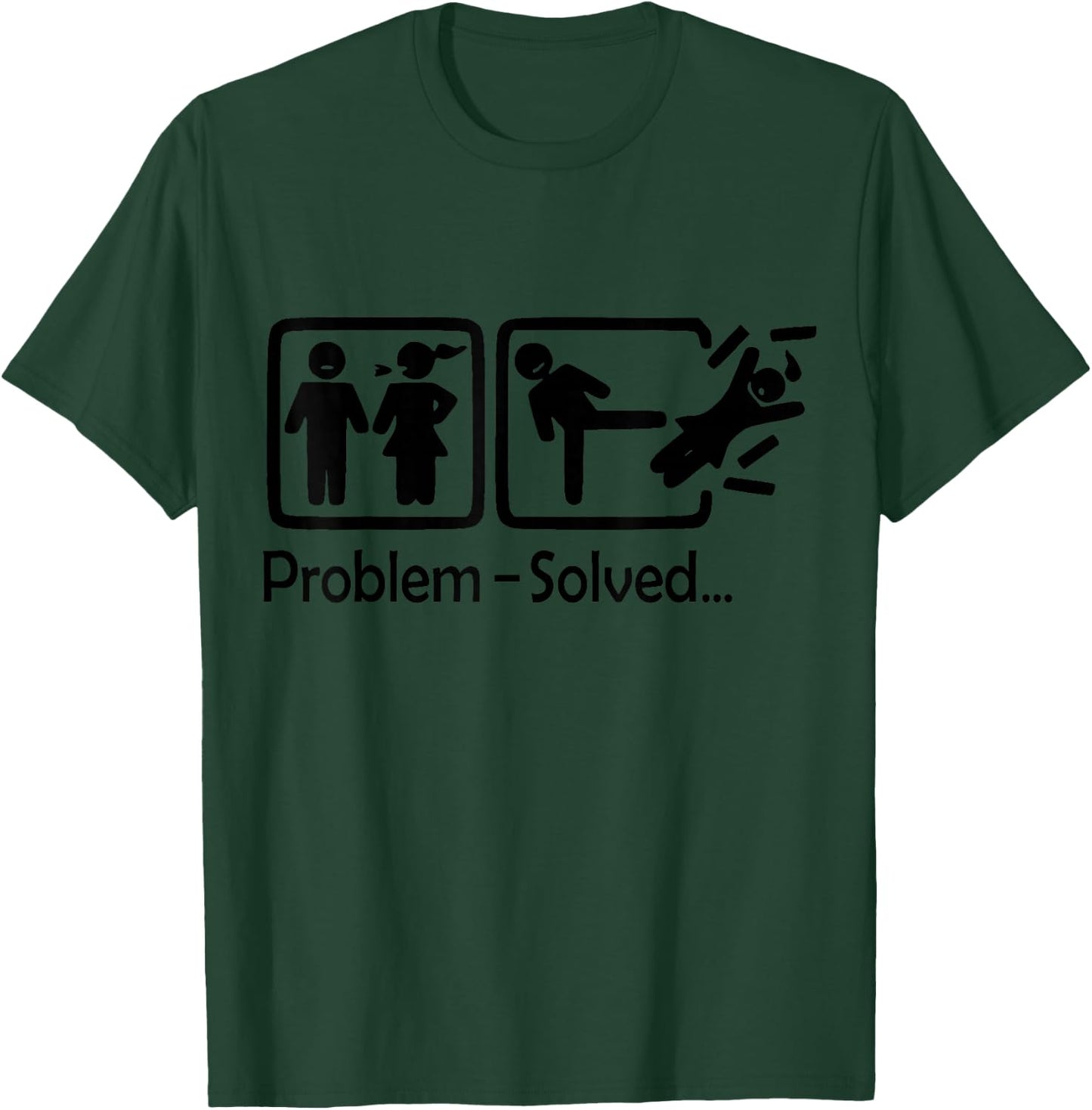 Divorce Problem Solved Funny Ex-Wife , grey, S T-Shirt - T-Shirt | Forest