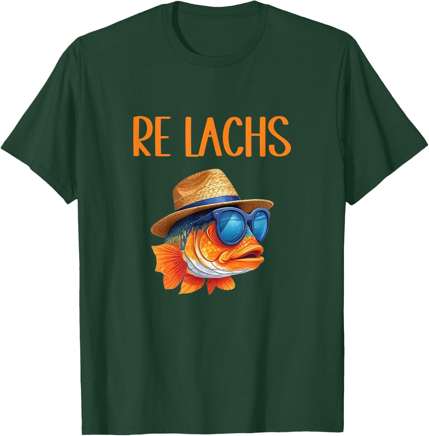 Re Salmon Funny Fisherman Saying for Hobby Fishermen and Angler , black T-Shirt - T-Shirt | Forest