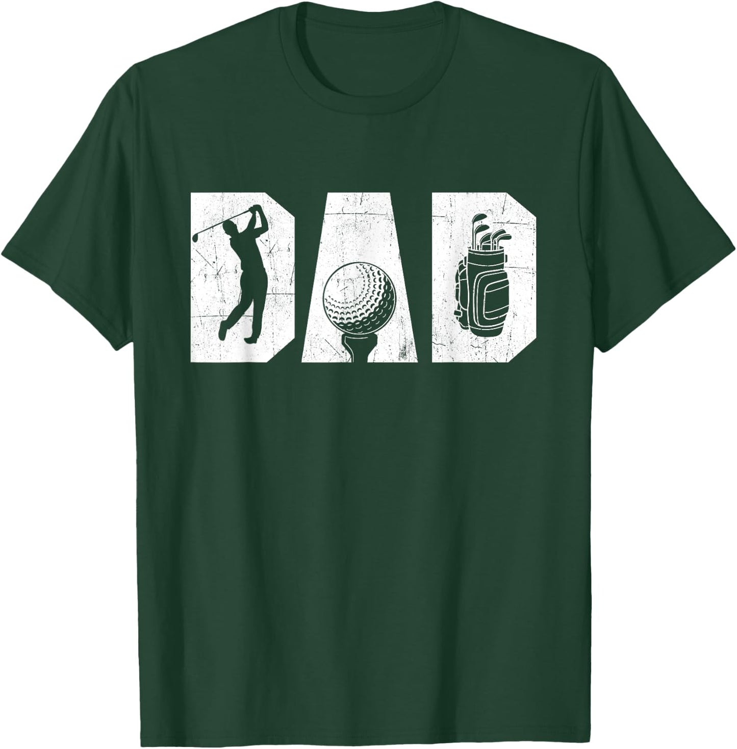 Golfing Dad - Golf Lover Golfing Putter Golfer T-Shirt - T-Shirt | Forest