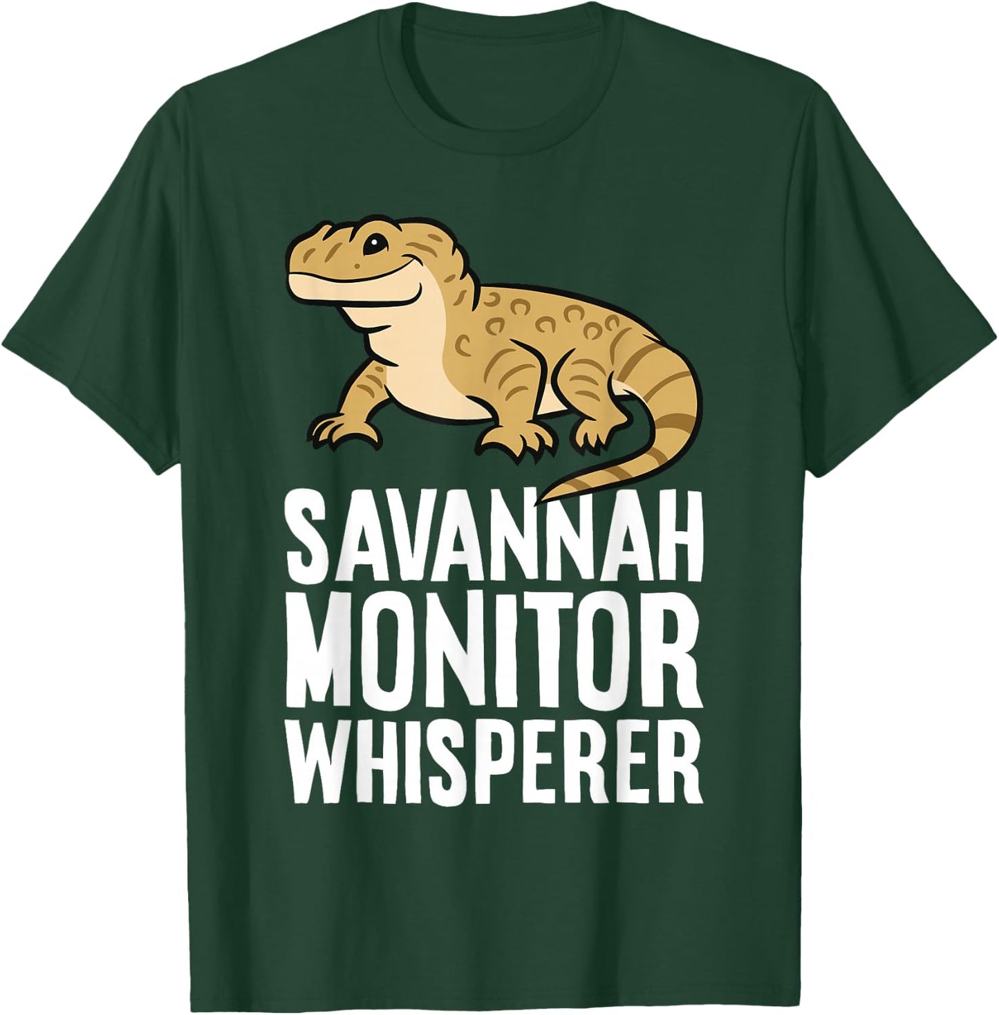 Savannah Monitor Lizard Funny Savannah Monitor Whisperer T-Shirt - T-Shirt | Forest