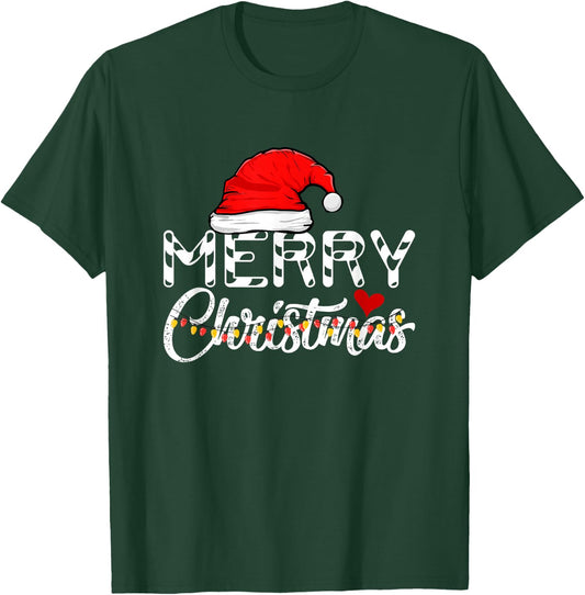 Merry Christmas Santa Claus Funny Family T-Shirt - T-Shirt | Forest