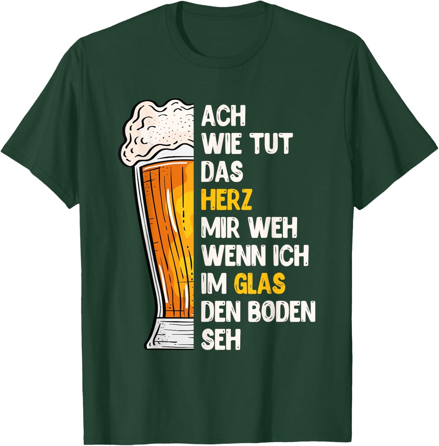 Funny Beer Saying for Beer Drinkers Bavaria , black T-Shirt - T-Shirt | Forest