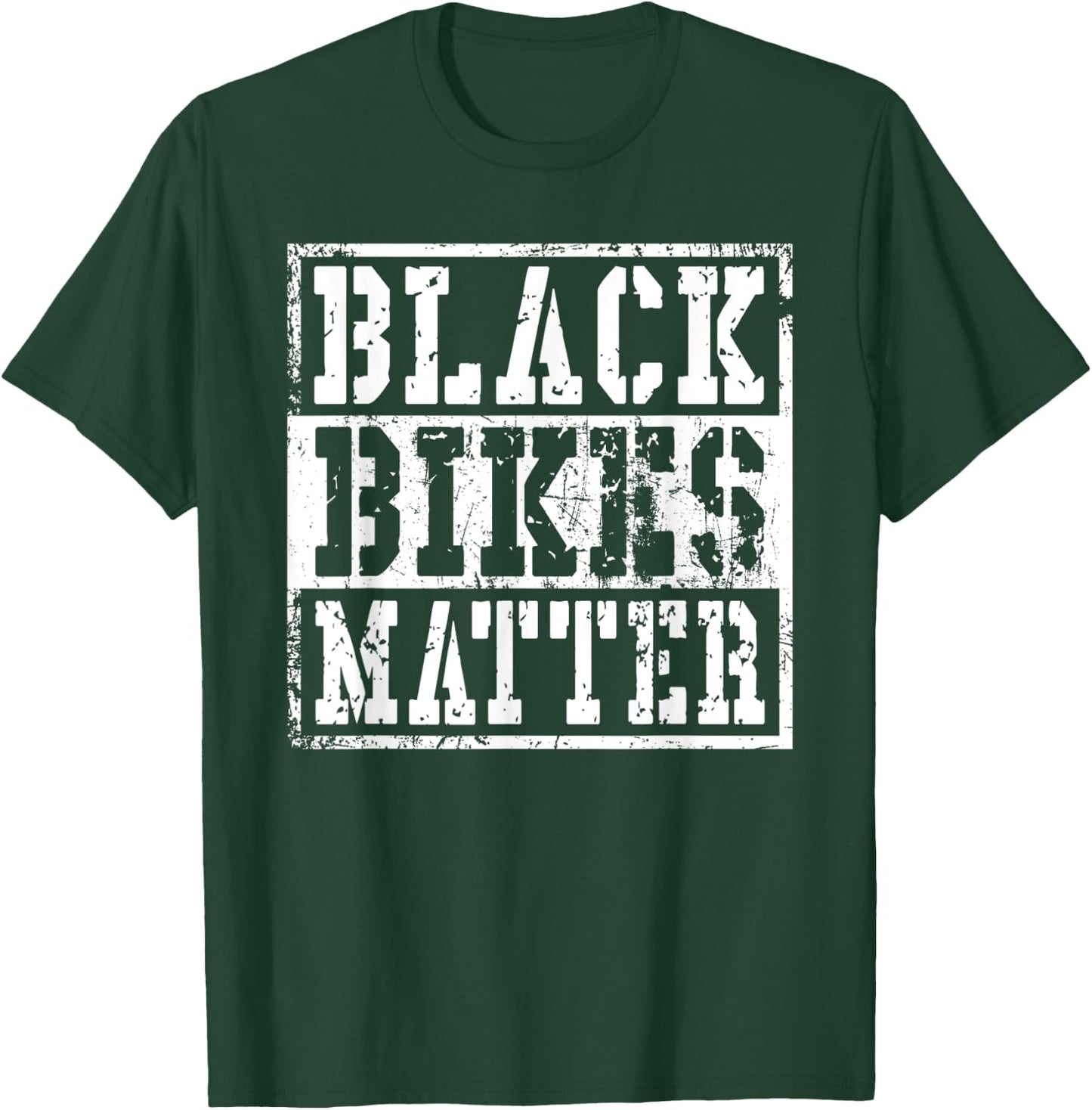 Funny Black Bikes Matter Motorcycle Biker Gift T-Shirt - T-Shirt | Forest