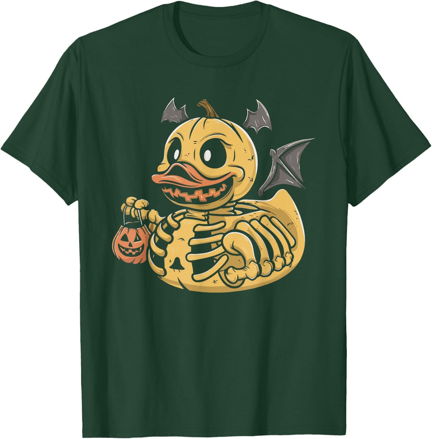Rubber Duck Skeleton Rubber Duckie Costume Party T-Shirt - T-Shirt | Forest
