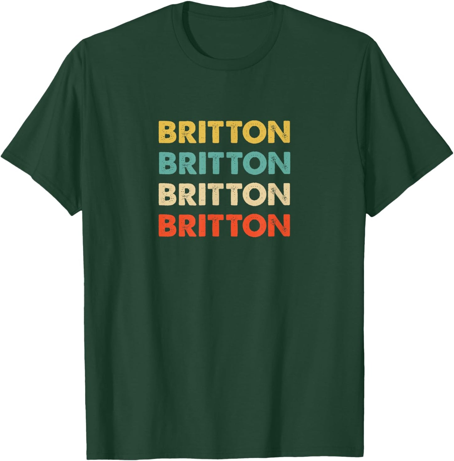 Britton Name T-Shirt - T-Shirt | Forest