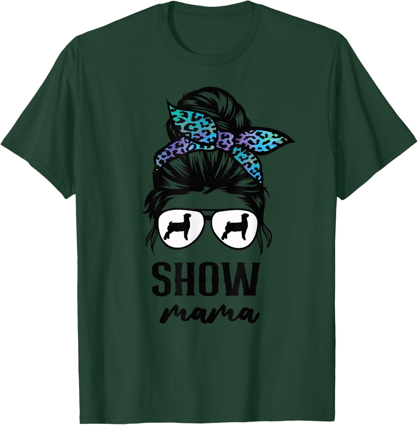 goat show mom goat Boer show mama T-Shirt - T-Shirt | Forest