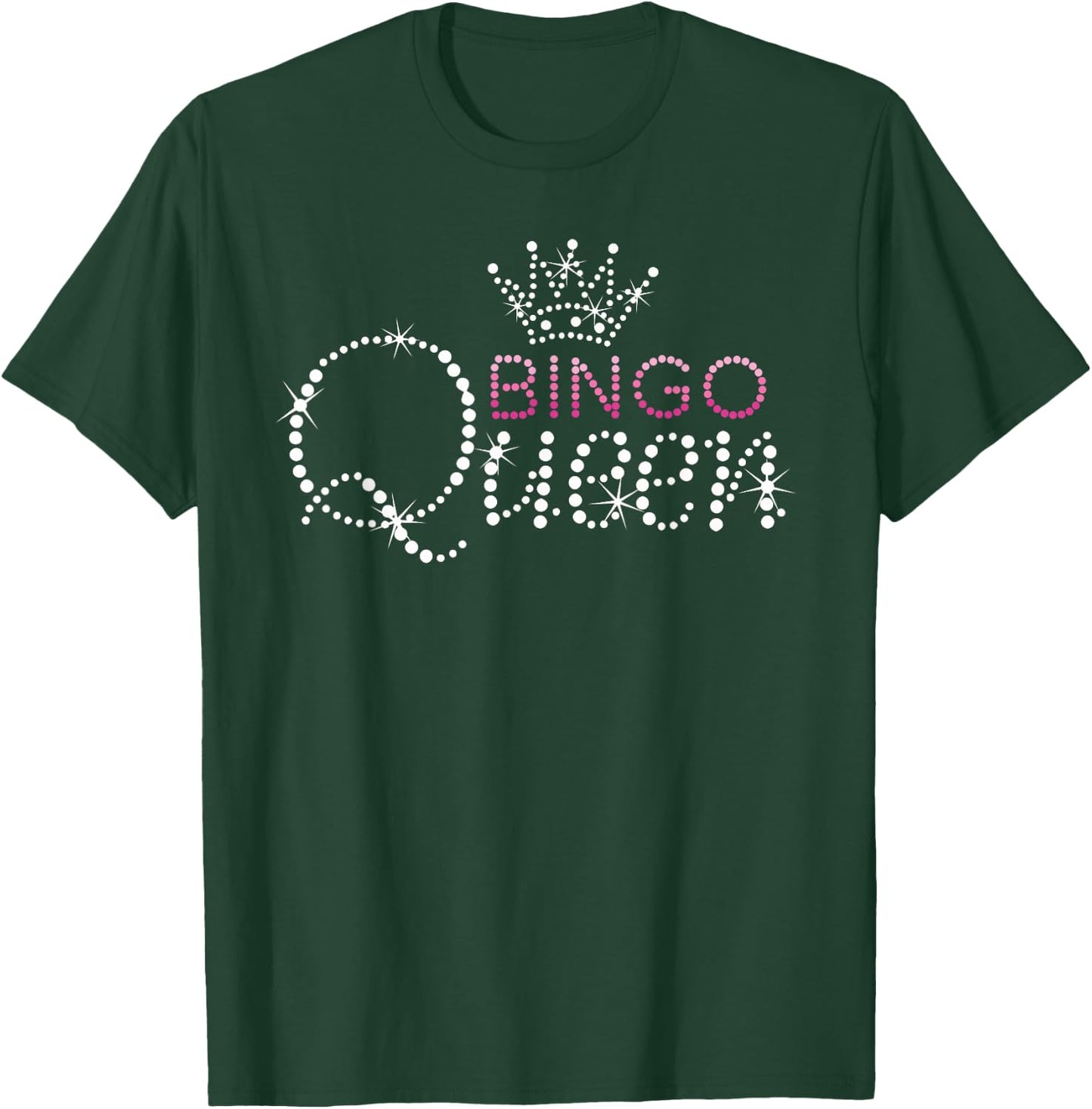 Funny Bingo Kiss Clubz Bingo Queen Bingo Player , Girls and Kids. Black, Short Sleeve, Classic Fit, Small T-Shirt - T-Shirt | Forest