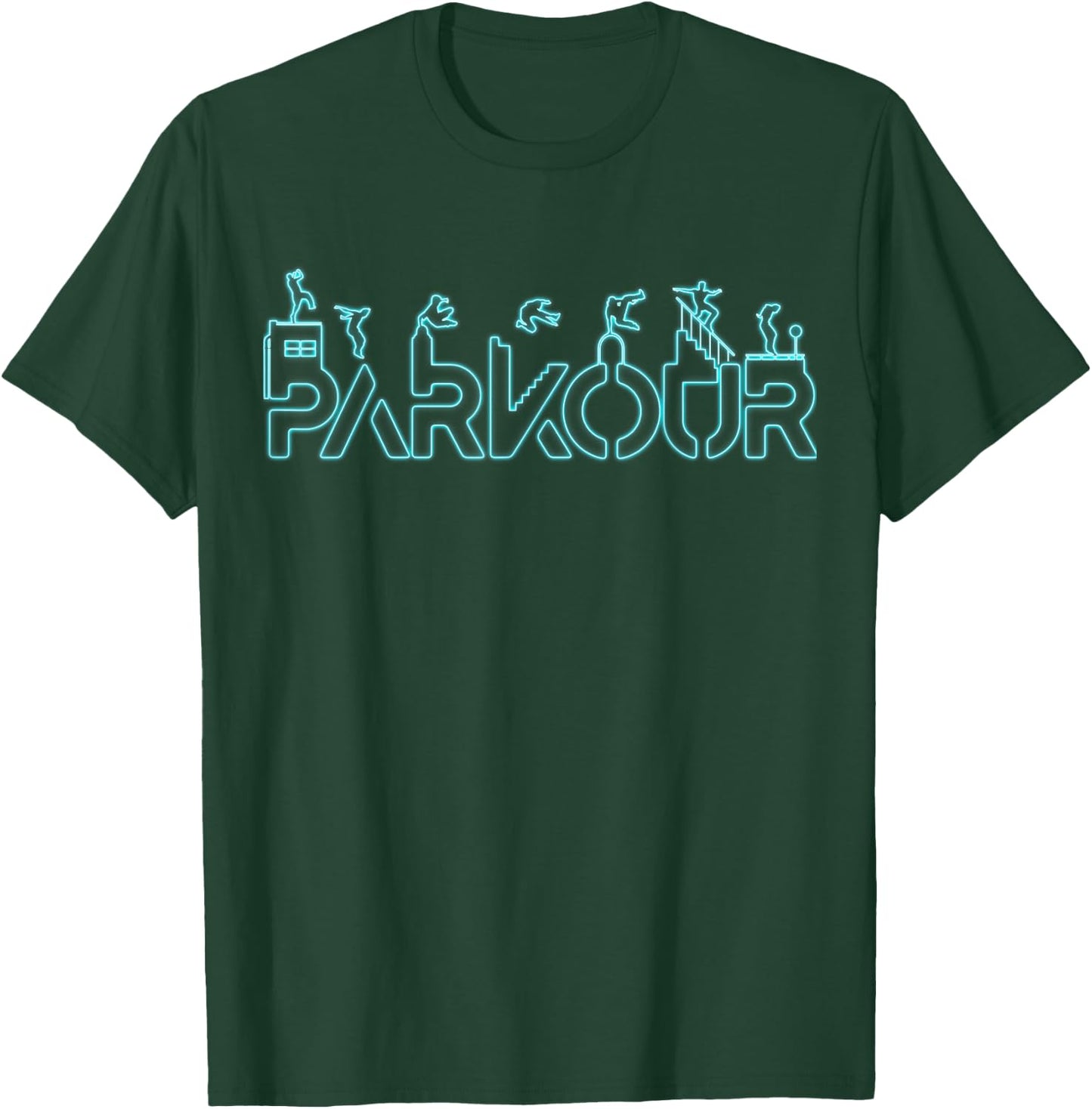 Parkour Freerun Urban Acrobatics Sport Training Freerunning T-Shirt - T-Shirt | Forest