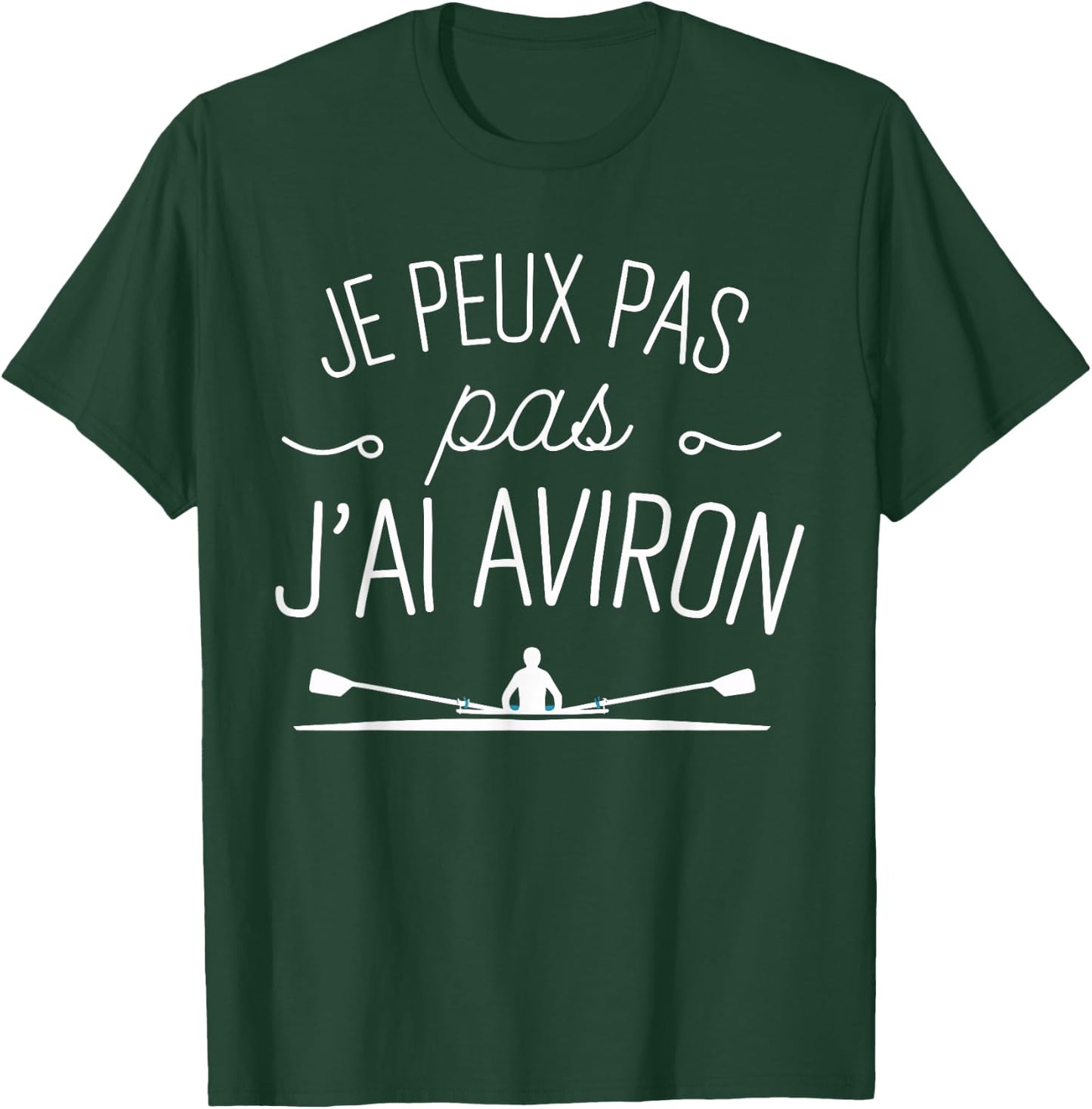 Je Peux Pas J'ai Rowing Funny Rowing , Black, S T-Shirt - T-Shirt | Forest