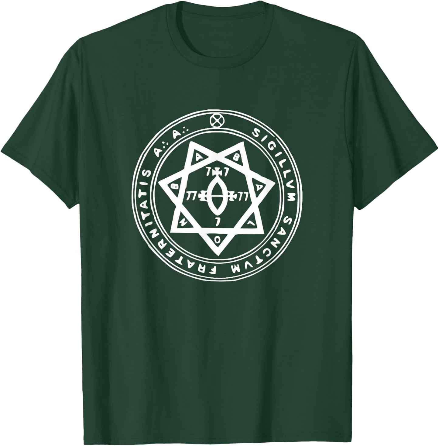 Seal of A. A. Astrum Argentum Symbol Magic Order Occult T-Shirt - T-Shirt | Forest