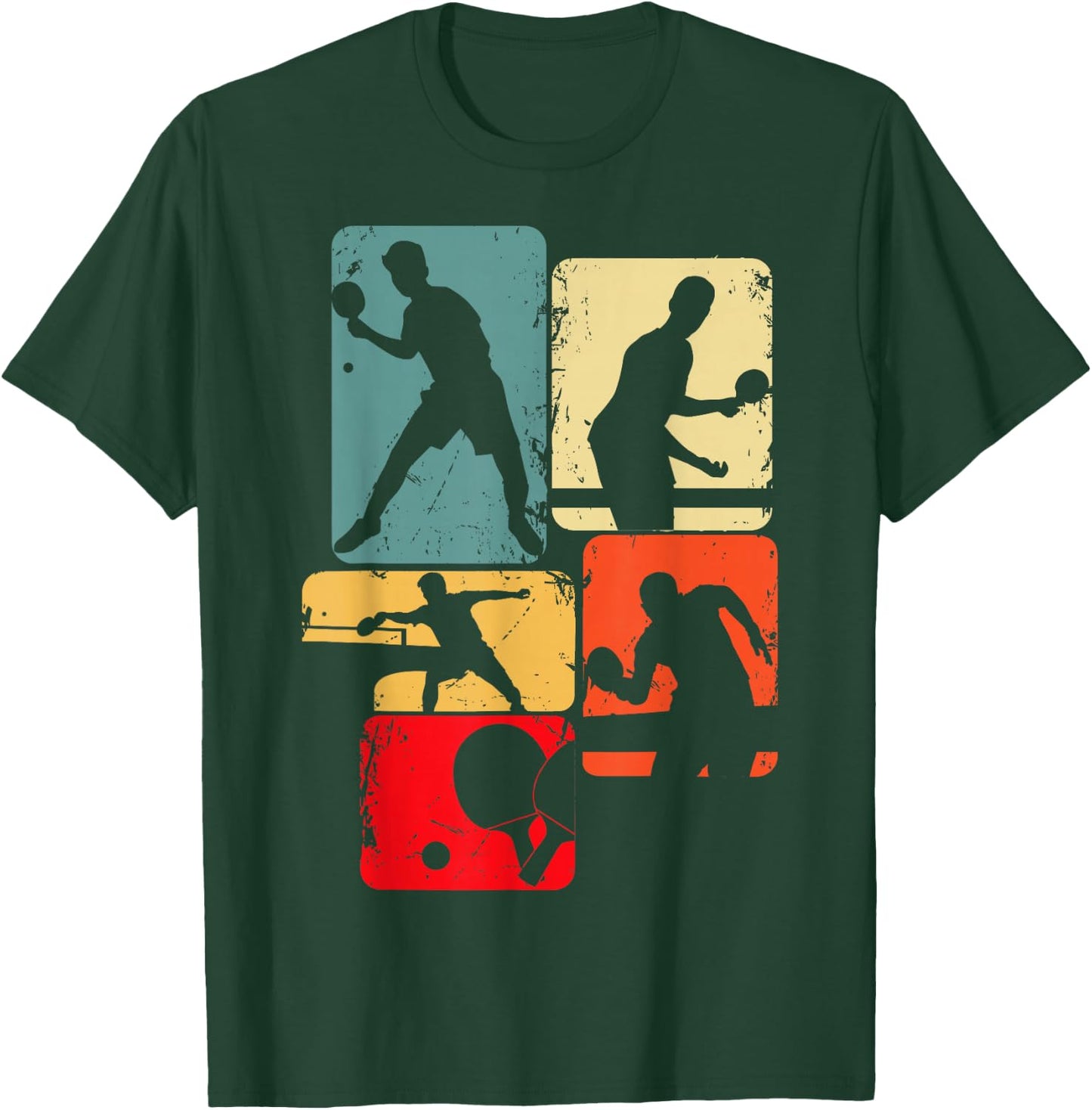 Table Tennis Ping Pong Children's Boys Men's , black T-Shirt - T-Shirt | Forest