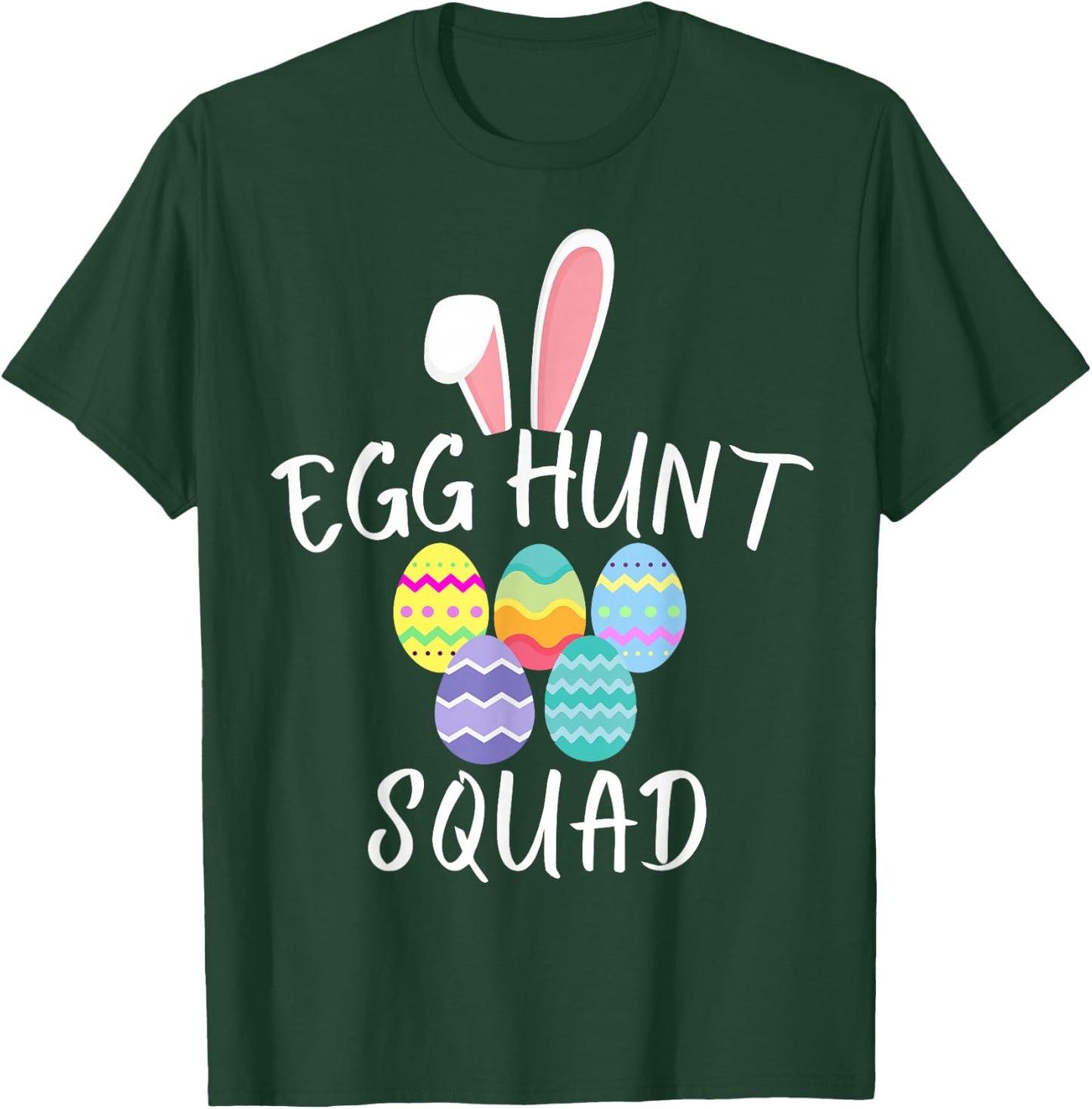 Egg Hunt Squad 2024 Funny Easter Day 2024 Egg Hunt Hunter T-Shirt - T-Shirt | Forest