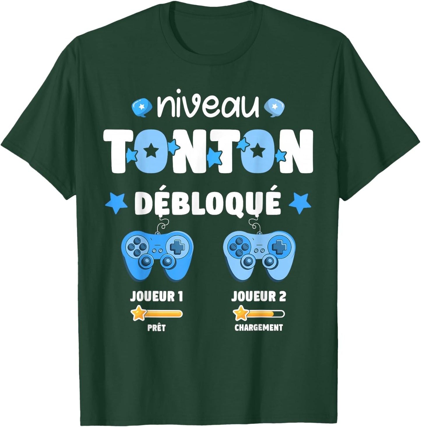 Unlocked Tonton Level Announcement Pregnancy Tonton Geek , Black, S T-Shirt - T-Shirt | Forest