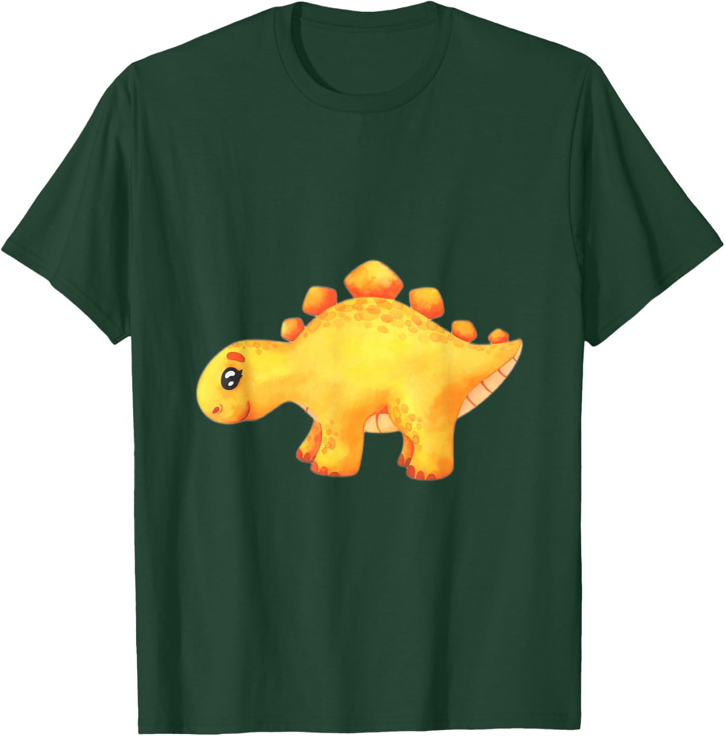 Cute Yellow stegosaurus T-Shirt - T-Shirt | Forest