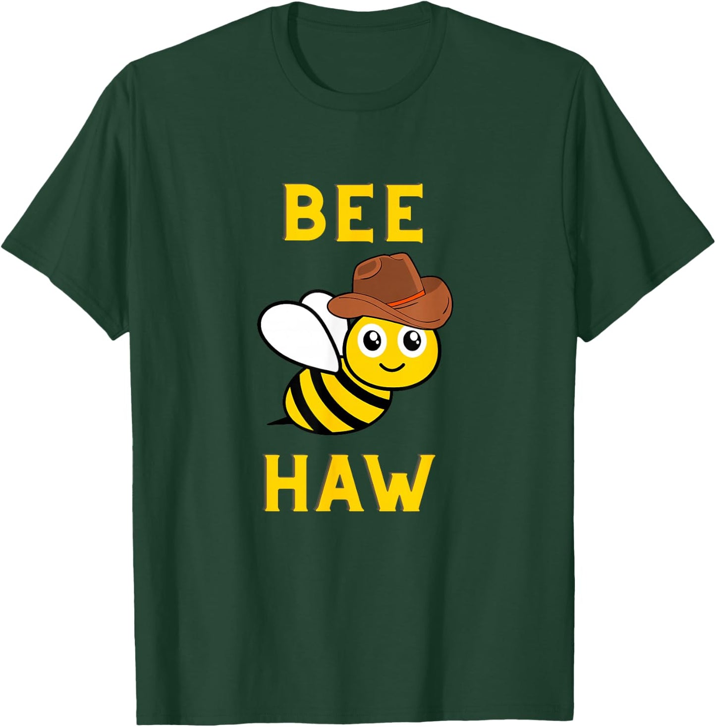 Bee-Haw | Cute Cowboy Environmentalist T-Shirt - T-Shirt | Forest