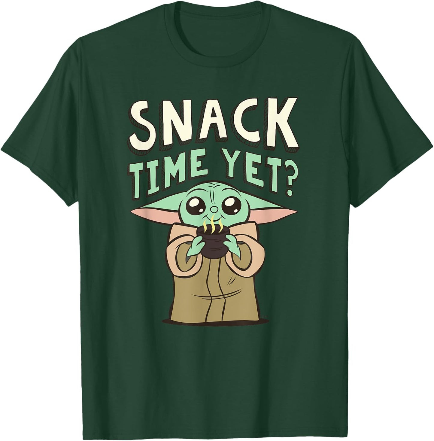 Star Wars The Mandalorian Grogu Snack Time Yet? T-Shirt - T-Shirt | Forest