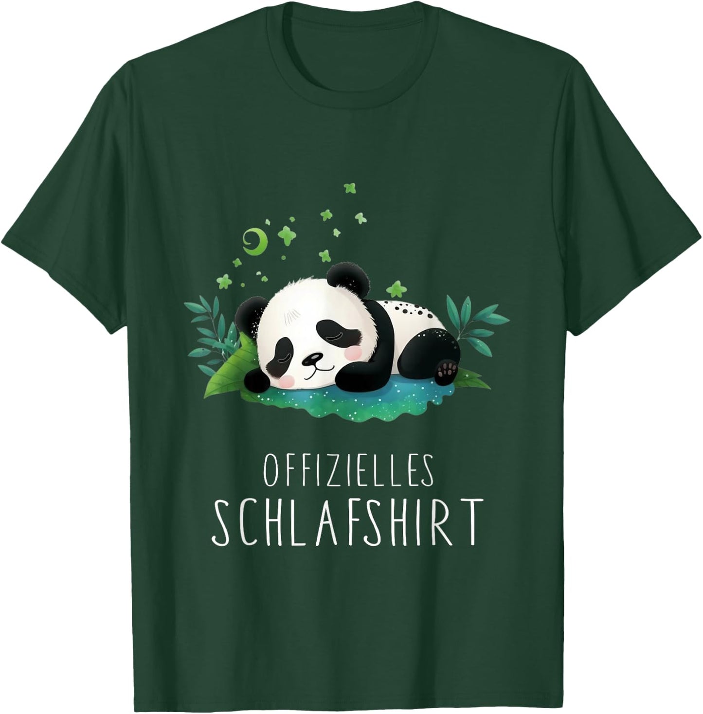 Official Otter Sleep Shirt - Panda , black T-Shirt - T-Shirt | Forest