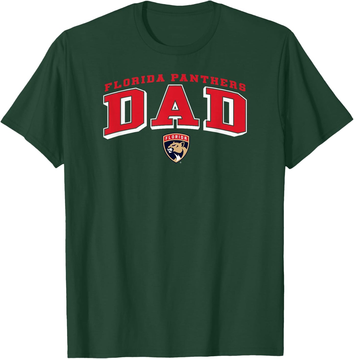 Florida Panthers Dad Arch Black NHL Officially Licensed T-Shirt - T-Shirt | Forest