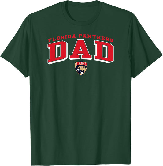 Florida Panthers Dad Arch Black NHL Officially Licensed T-Shirt - T-Shirt | Forest
