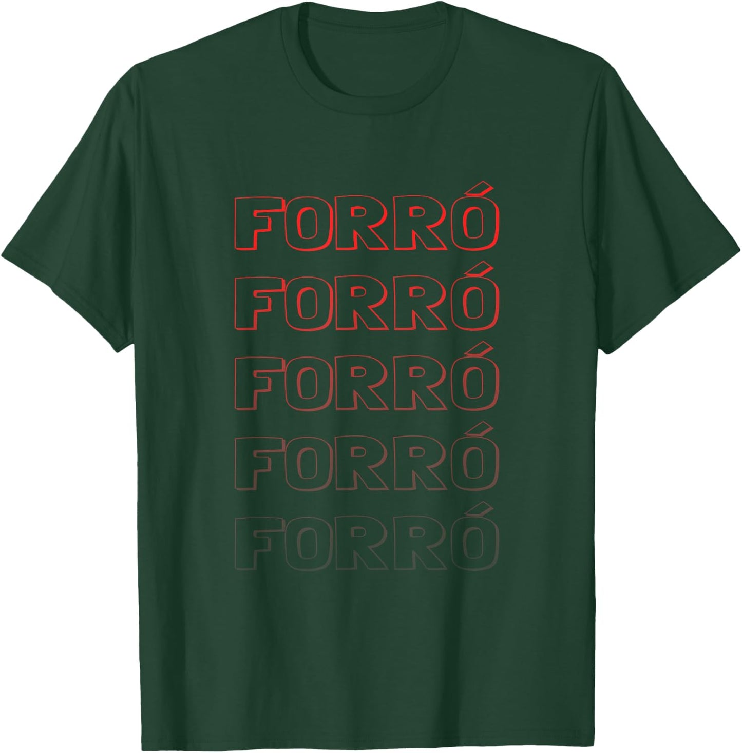 Forró Lettering for Forró Lovers & Dancers T-Shirt - T-Shirt | Forest