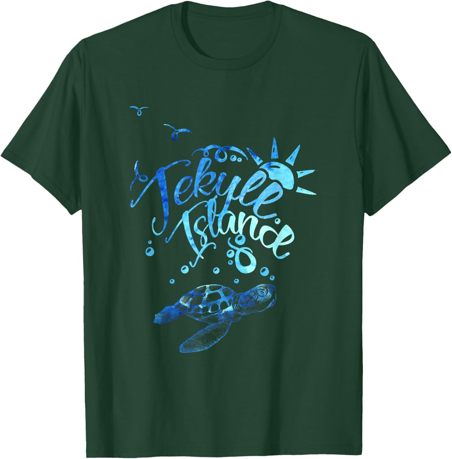 Sea Turtle In Jekyll Island Georgia Beach Vacation Souvenir T-Shirt - T-Shirt | Forest
