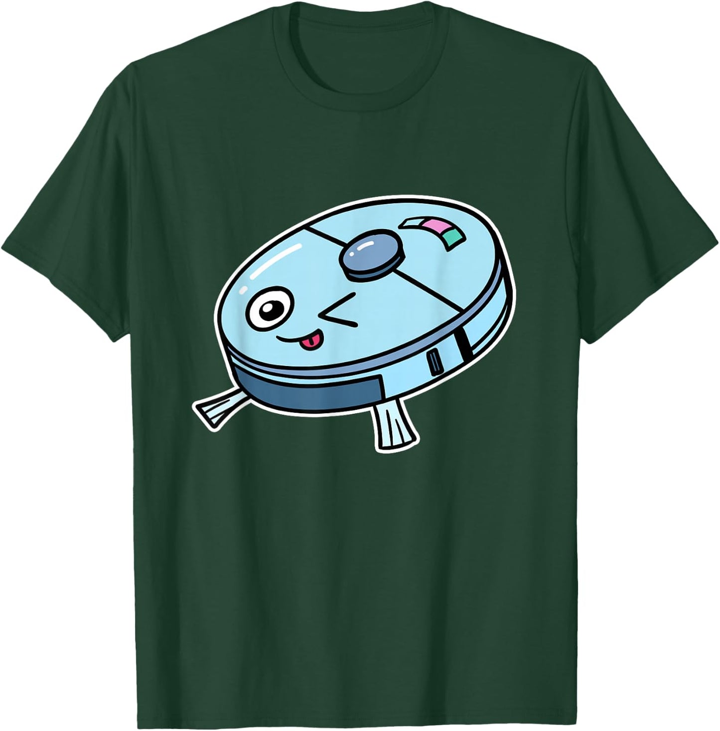 Cute Robot Vacuum Cleaner Robot Vacuum Cleaner Robot Children's , black T-Shirt - T-Shirt | Forest