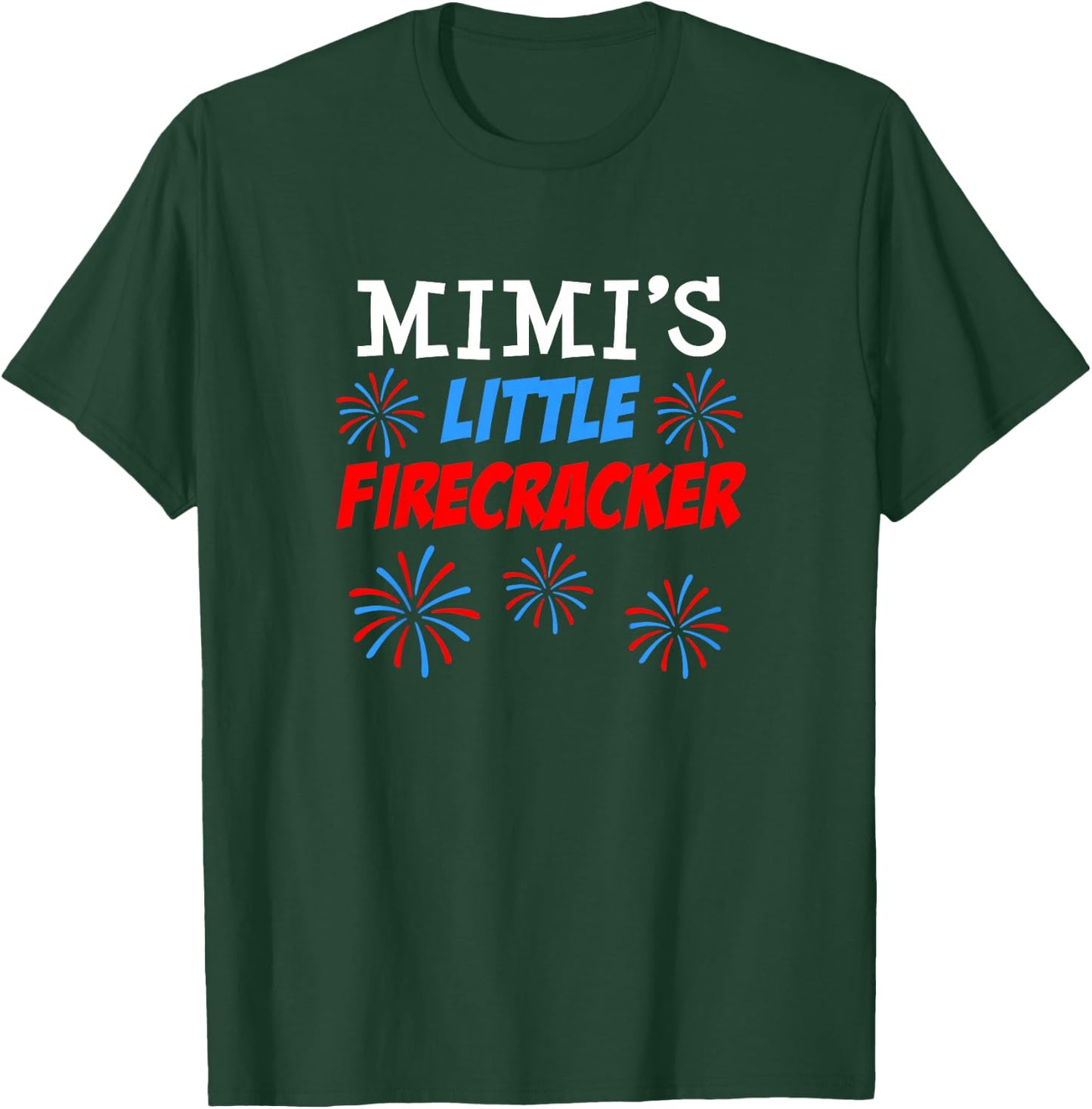 Mimi's Little Firecracker Cute Cartoon Grandchild T-Shirt - T-Shirt | Forest